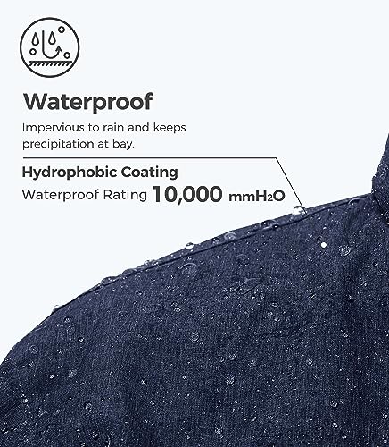 Image of Wantdo Women's Mountain Waterproof Ski Jacket Windproof Rain Jacket Winter Warm Hooded Coat