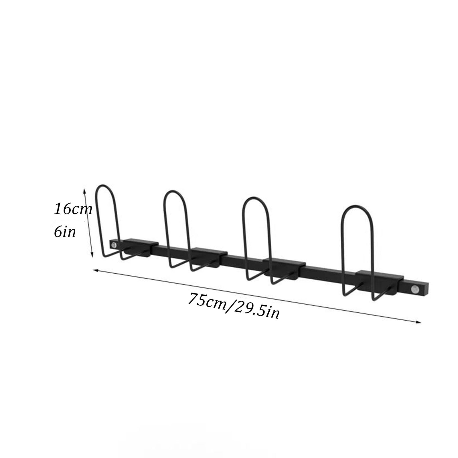 Soporte de pared para guantes de boxeo (capacidad para 2 o 3 pares) | Fabricado en acero; ideal para gimnasios, uso doméstico o tiendas(Black,2)