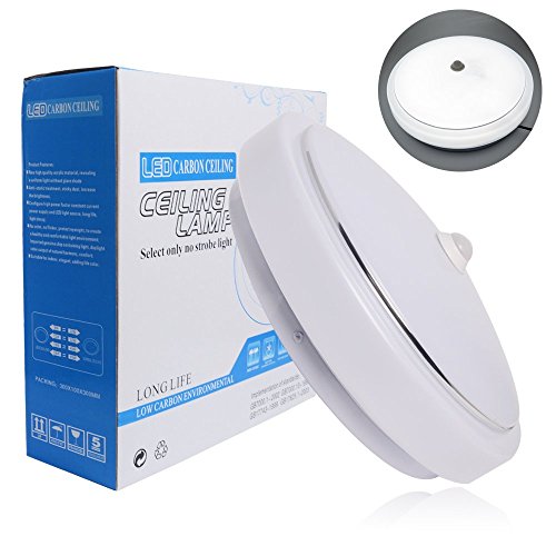 Excellent 12W Pir Led Smds 5730 Flush Mounted Ceiling Light Led Ceiling Lamp Day White #TOP1