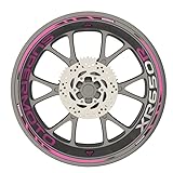 Adhésif de très haute qualité, repositionnable même plusieurs fois, facile à poser sur vos 2 jantes de moto, consignes de poses accessibles en ligne (écrit et vidéo)