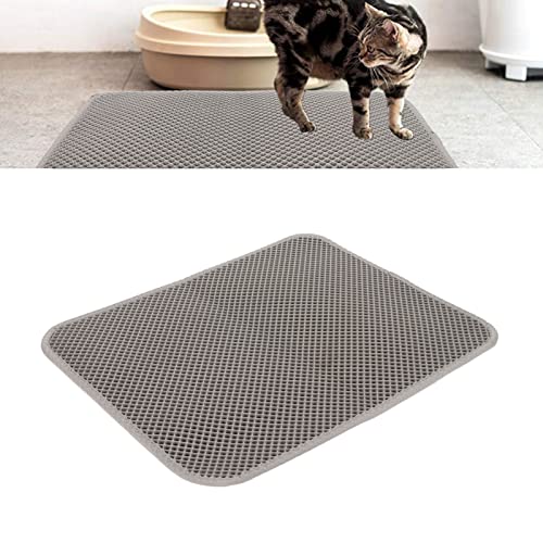 Tapete de Areia para Gatos, Tapete de Armadilha de Dupla Camada Com Design de Favo de Mel à Prova D