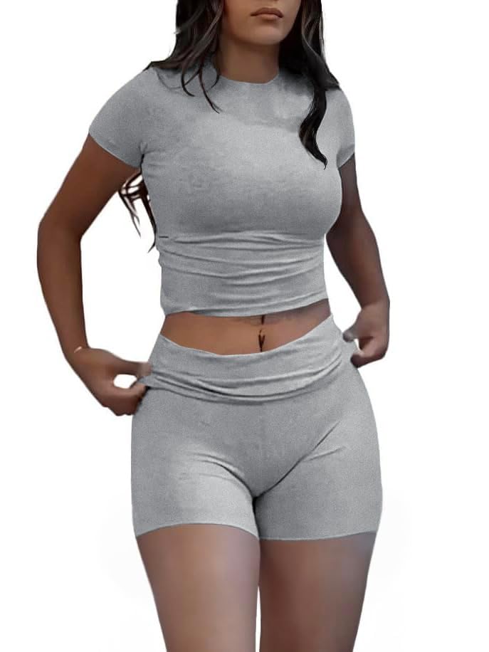 Image of Nimsruc Two Piece Lounge Sets For Women short sets