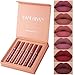 Produktbild HANDAIYAN Matt Nude Lipgloss Set,Lippenstifte Matte Liquid Lipstick Make up 6 Stück,Langanhaltend Mattes Lipgloss-Set(A)