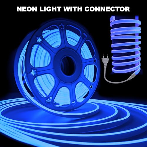Image of Forus 35 Meter LED Neon Strip Light - Blue, Flexible Waterproof Cuttable Rope Lights, Indoor Outdoor Diwali Decorative Lighting, Shop Decoration, Cove Lighting, Hotel Decorations, 6-Months Warranty