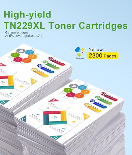 Image of TN229XL TN229XLY Yellow High Yield Toner Cartridge Compatible Replacement for Brother TN229XL TN-229XL TN229 for Brother MFC-L3780CDW MFC-L3720CDW HL-L3280CDW HL-L3300CDW Printers (1 Pack)