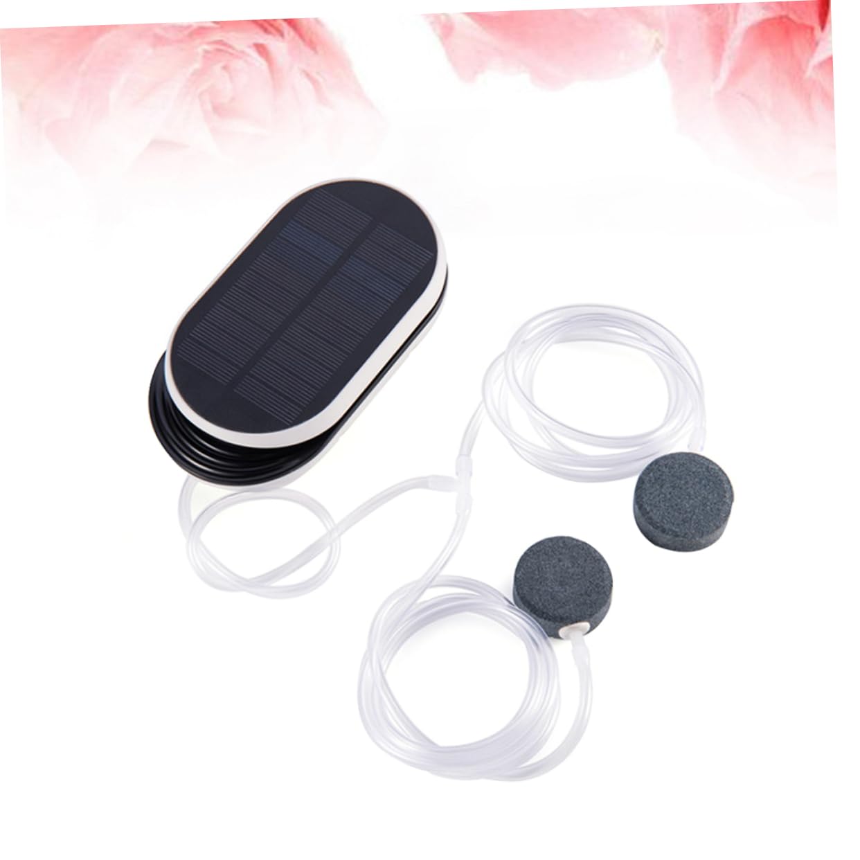 Bomba de Oxígeno para Acuario Solar Portátil con 3 Configuraciones | 3600 Mah, Negro, Plástico, bajo Ruido y Resistente, para Pesca al Aire Libre