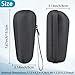 Khanka Hard Travel Case Replacement for 3/5/7/9 5018s 3010 340S-4 3050 390CC-4 380S-4 3040 Electric Foil Shaver Men's Razor, Case Only (Black)