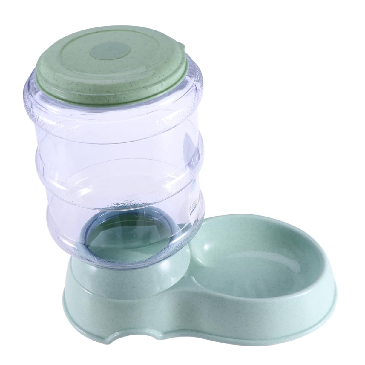 BESPORTBLE Suministros para Mascotas Dispensador Automático de Agua Y Comida para Mascotas Capacidad de 3 8 L Recipiente Desmontable Adecuado para Perros Y Gatos Verde