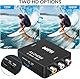 RCA auf HDMI Adapter AV auf HDMI Adapter, Scart auf HDMI Wii Adapter HDMI Supports 720/1080P with USB Ladekabel Protective Case, for Nintendo Xbox PS2 PS4 PS3 TV STB VHS VCR Kamera DVD