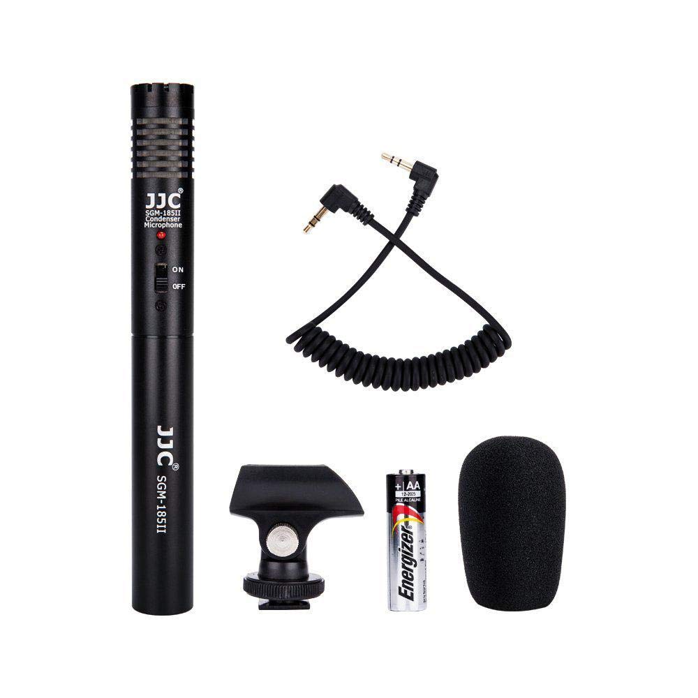 JJC SGM-185II DSLR/Video Mini Shotgun Microphone for Canon, Nikon