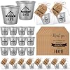 Roshtia 25 Set Housewarming Party Favor, Sweet Home Stainless Steel Glasses