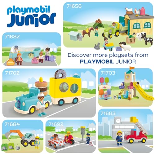 Playmobil Junior Vehículo Recolector de Basura miniatura 6