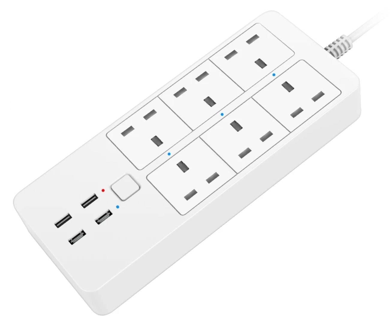 Eazyliv WiFi Power Strip Extension Lead (White)