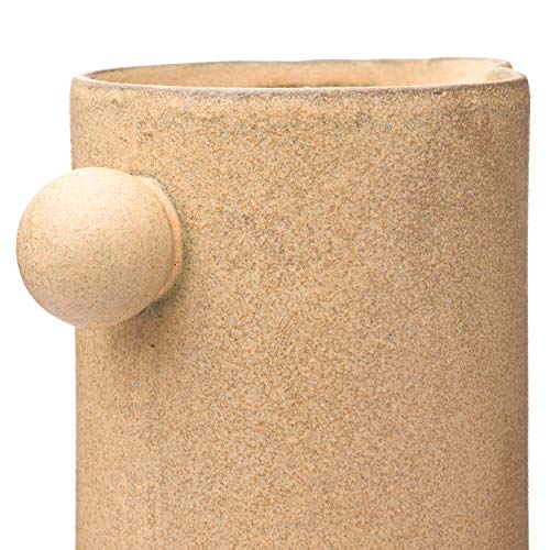 Creative Co-Op Modern Small Stoneware Pitcher Or Vase, Putty Brown #TOP2