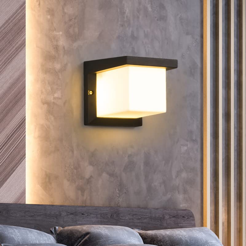 Lámpara de pared moderna para terraza de villa y balcón de jardín con E27