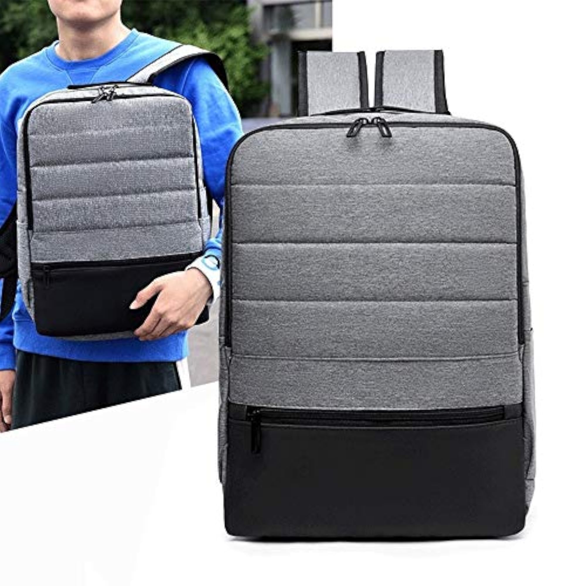 Men's Casual USB Charging Business Laptop Backpack