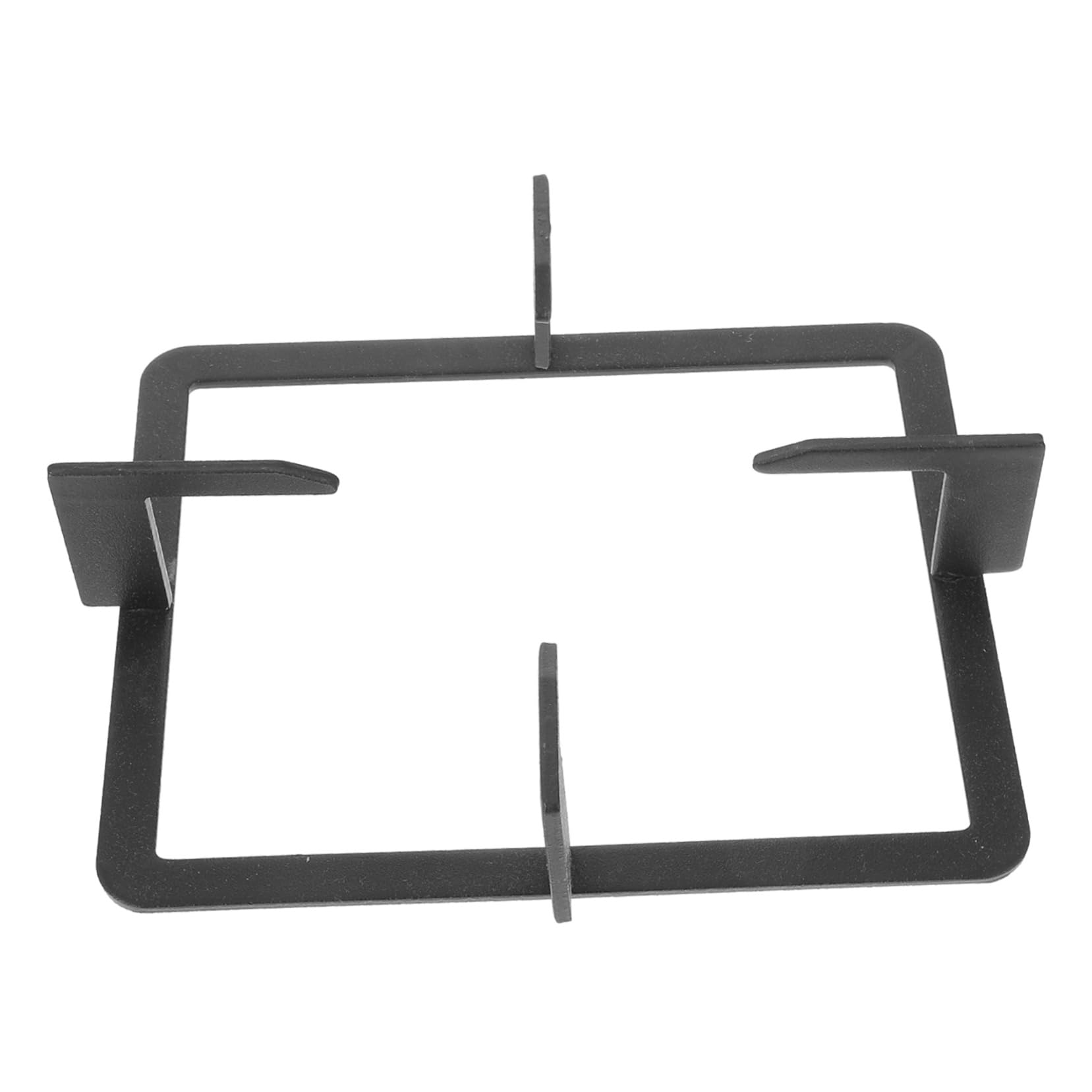 ULTECHNOVO Gasherd Ablage aus Gusseisen Schwarz Quadratischer Herdhalter ohne Grate mit Glatter Oberfläche Rutschfeste Küchen Milchtopfstütze als Herdzubehör für Gasherde Kreative Design