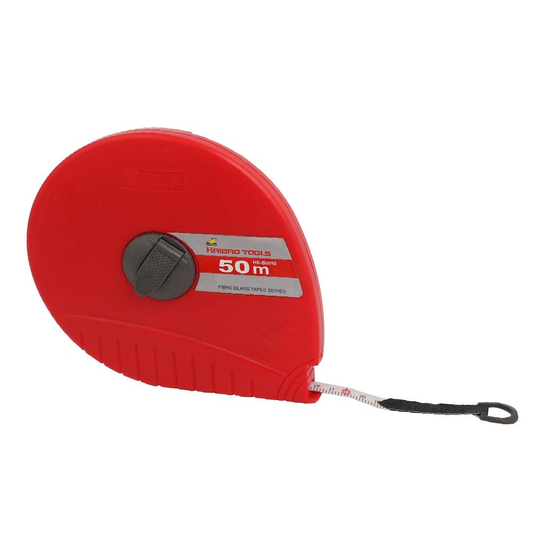 New Lon0167 Cinta métrica Destacados de fibra de eficacia confiable vidrio métrica lateral doble retráctil de 50 m 164 pies con carcasa de plástico(id:2d6 b8 2b 2c9)
