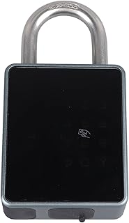 Fingerprint Padlock, IP65 Waterproof APP Control Keyless Virtual Password Thumbprint Lock for Home Gate Gym Outdoor School Locker