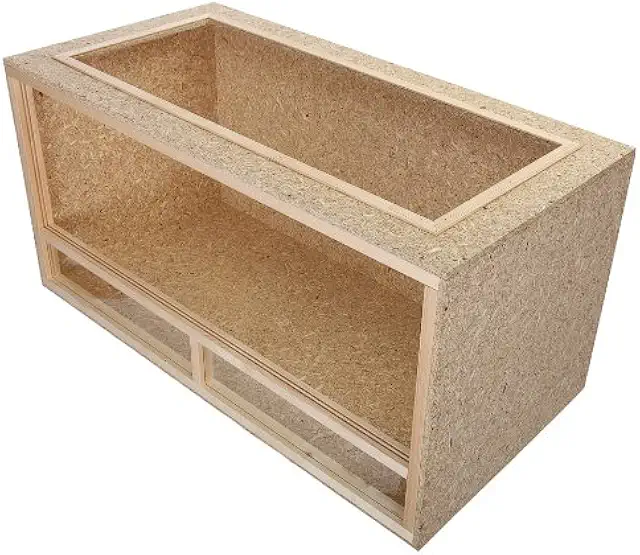 Terrarium voor schildpad - 120x60x60 cm houten glazen behuizing