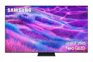Samsung TV AI Mini LED 75 Pouces Neo QLED QN80F 4K Smart TV, Quantum Matrix Core, Processeur NQ4 AI Gen2, WiFi, Airplay, HDR, Q-Symphony, OTS Lite, Knox Security, Gaming Hub, Bixby, Dolby Atmos