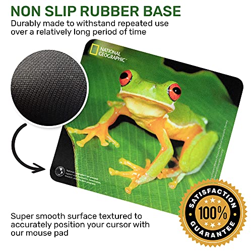Mouse Pad Gaming Ergonomic Cute Decor Office Desk Tree Frog Waterproof Rubberized Base Mat Exultimate #TOP2