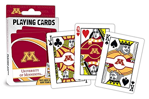 Image of MasterPieces Family Games - NCAA Minnesota Golden Gophers Playing Cards - Officially Licensed Playing Card Deck for Adults, Kids, and Family