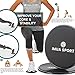 Imua Sport Core Sliders Dual-Sided Sliders for Working Out on Carpet and Hardwood Floors, Light and Compact - Workout Guide Included (2-Pack)