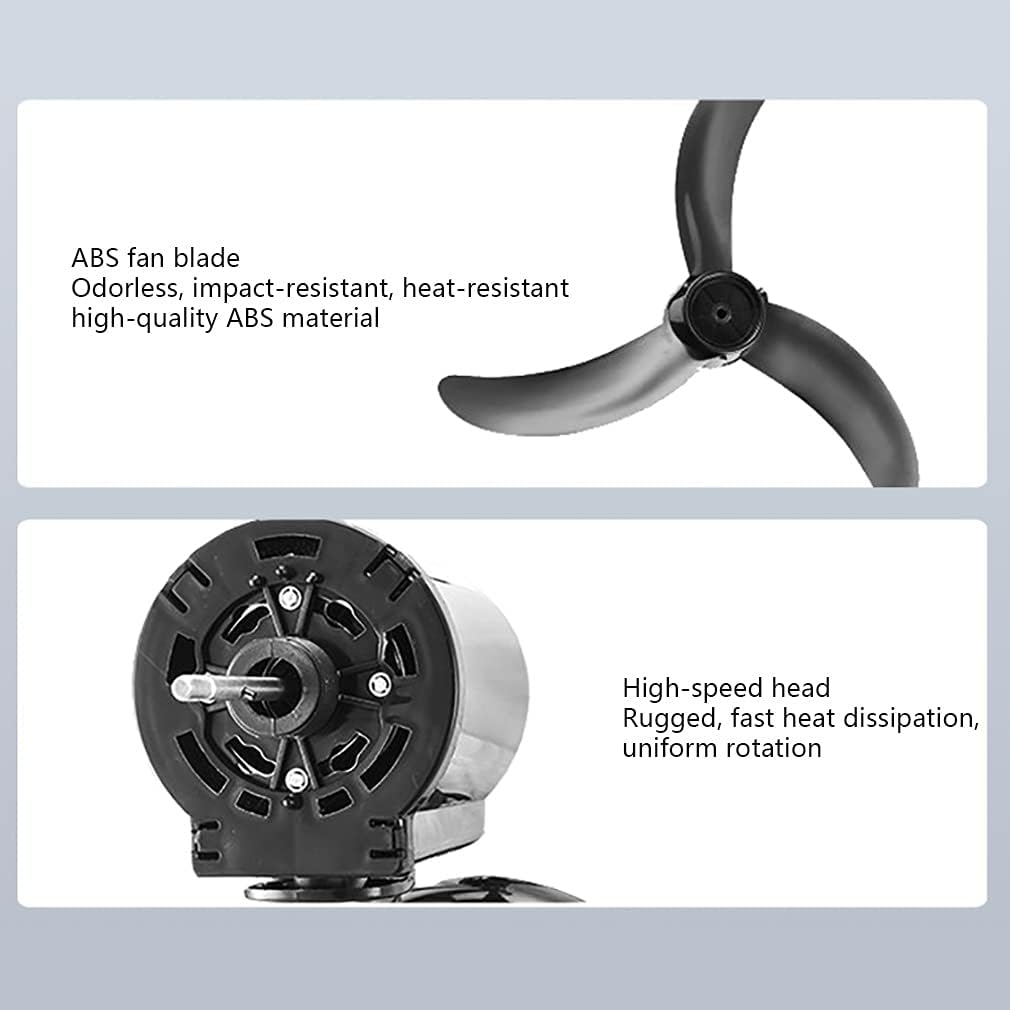 Standing Pedestal Fan Industrial Fans 50cm Diameter Big Fan Automatic Oscillation 3 Operation Modes Adjustable Height Tilt