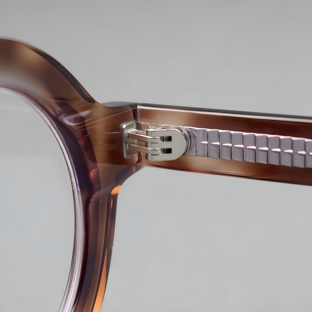 Okulary przeciwsłoneczne z octanu w modnej, okrągłej oprawie retro