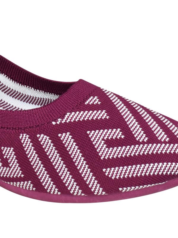 Image of AJANTA Women's Sneakers | Belly Shoes for Women | Slip-On Walking Shoes | Lightweight Casual Knit Loafers | Comfortable Daily Wear Footwear for Girls | Travel, Office & Outdoor Use