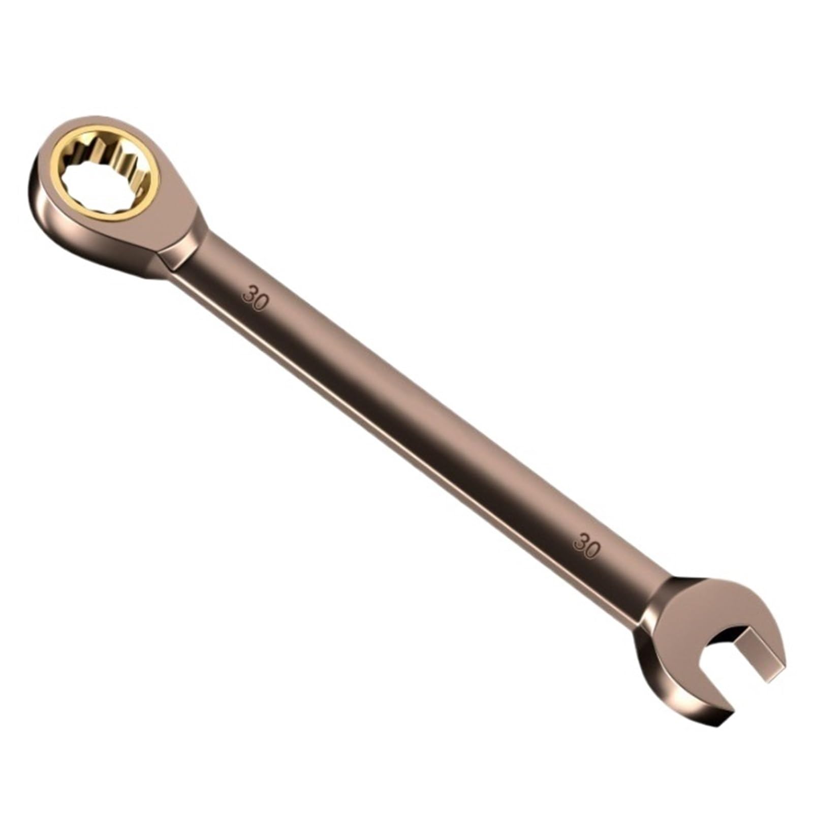 ZGUOUZANTYE Ratcheting Wrench Set, 1pcs Ratchet Wrench Keys Gear Ring Tool Torque Universal Spanners for Car Repair Tools Metric(30mm)