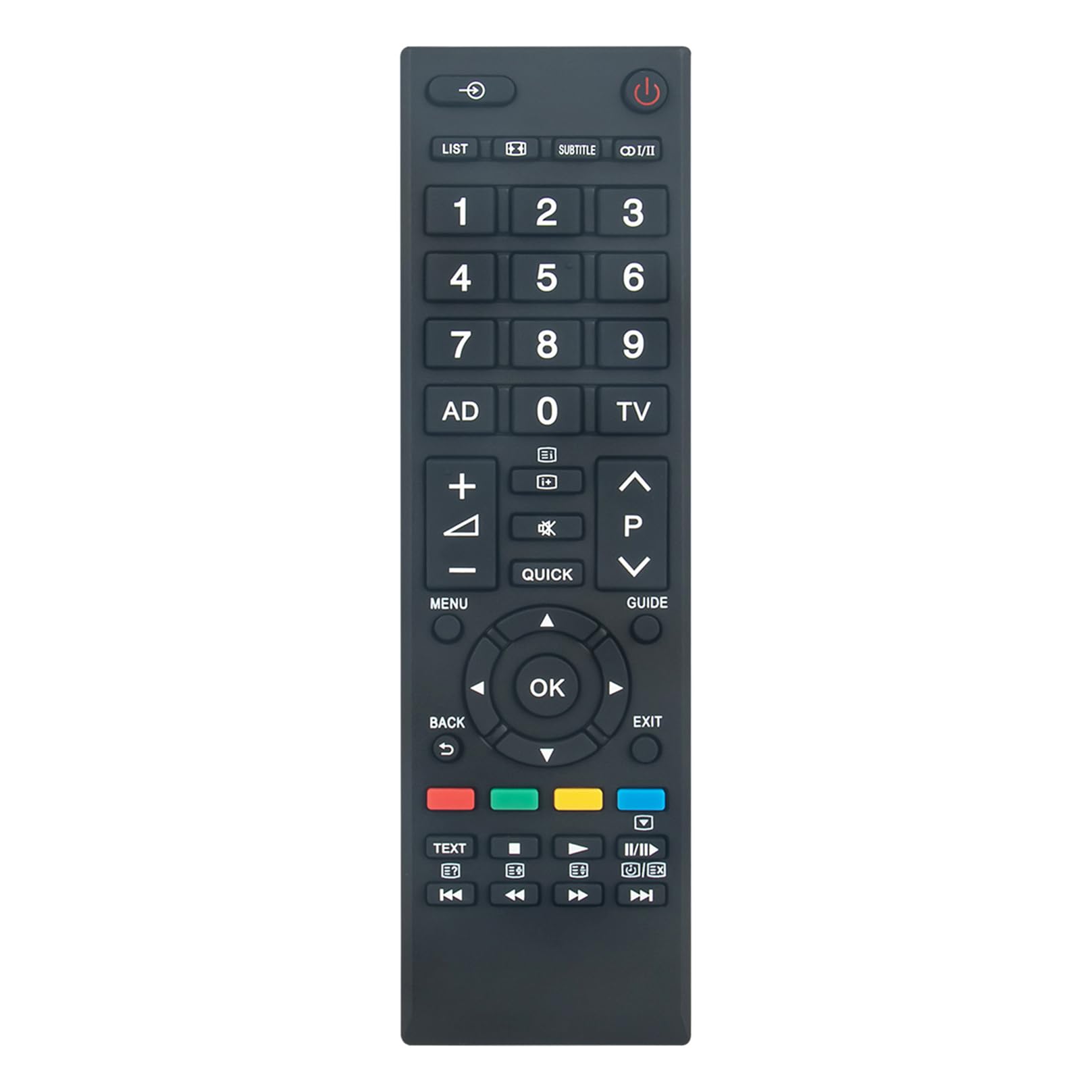 ALLIMITY Telecomando Sostituzione adatta per Toshiba Regza TV 40RL838G 40RL838 32RL838R 32RL838 CT-90386 CT90386