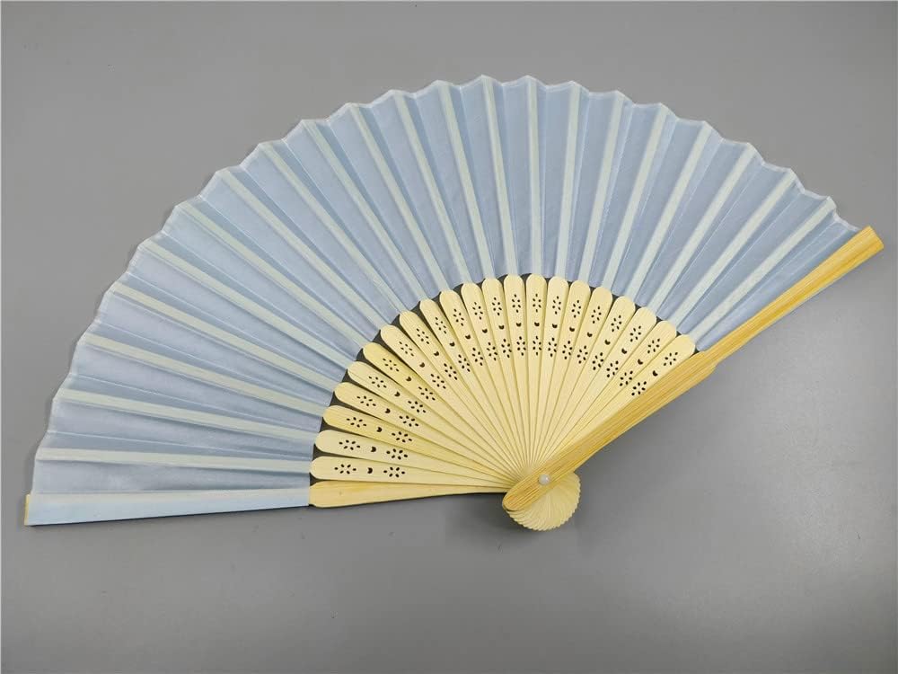 TYU Personalized Fans for Birthday，Personalized Hand Fans for Women Foldable，Customized Church Fans，Custom Fans，Chinese Fans Folding Fan (A,50pcs)