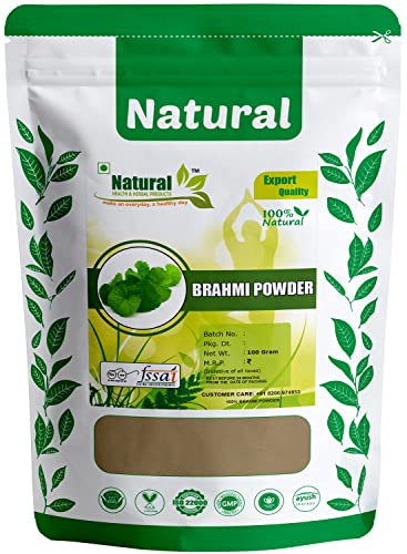 Natural Health and Herbal Products Brahmi (Bacopa Monnieri) Powder Chemical Free Hair Cleanser For Healthy Hair- 100Gm