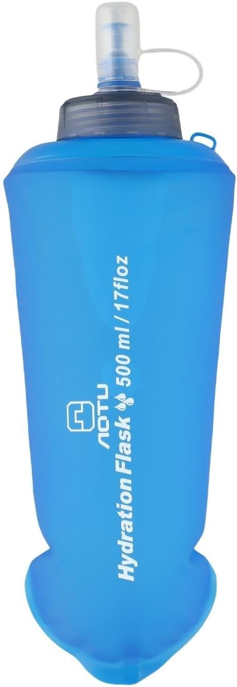 Adventure Ready Collapsible Water Bottle with Anti Spill Valve for Convenient Hydration on Your Journey (Blue)