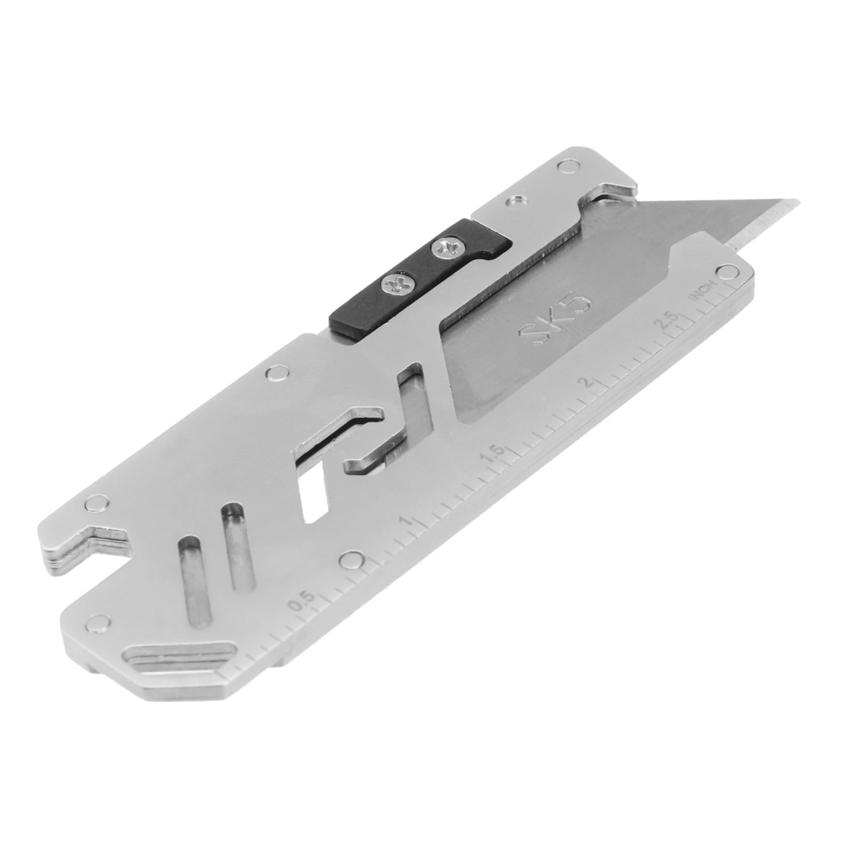 OSALADI 1pc Multitool Outdoor Accessories Key Bottle Opener EDC Carabiner Survival Tool EDC Screwdriver Stainless Steel Silver EDC Outdoor Tool Mini