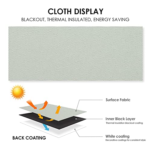 Allbright Roller Shades 100% Blackout Shades With Valance Cover (29" W X 72" H, Light Grey) Uv Protection Thermal Insulated Blackout Blinds For Windows, Easy To Install #TOP2