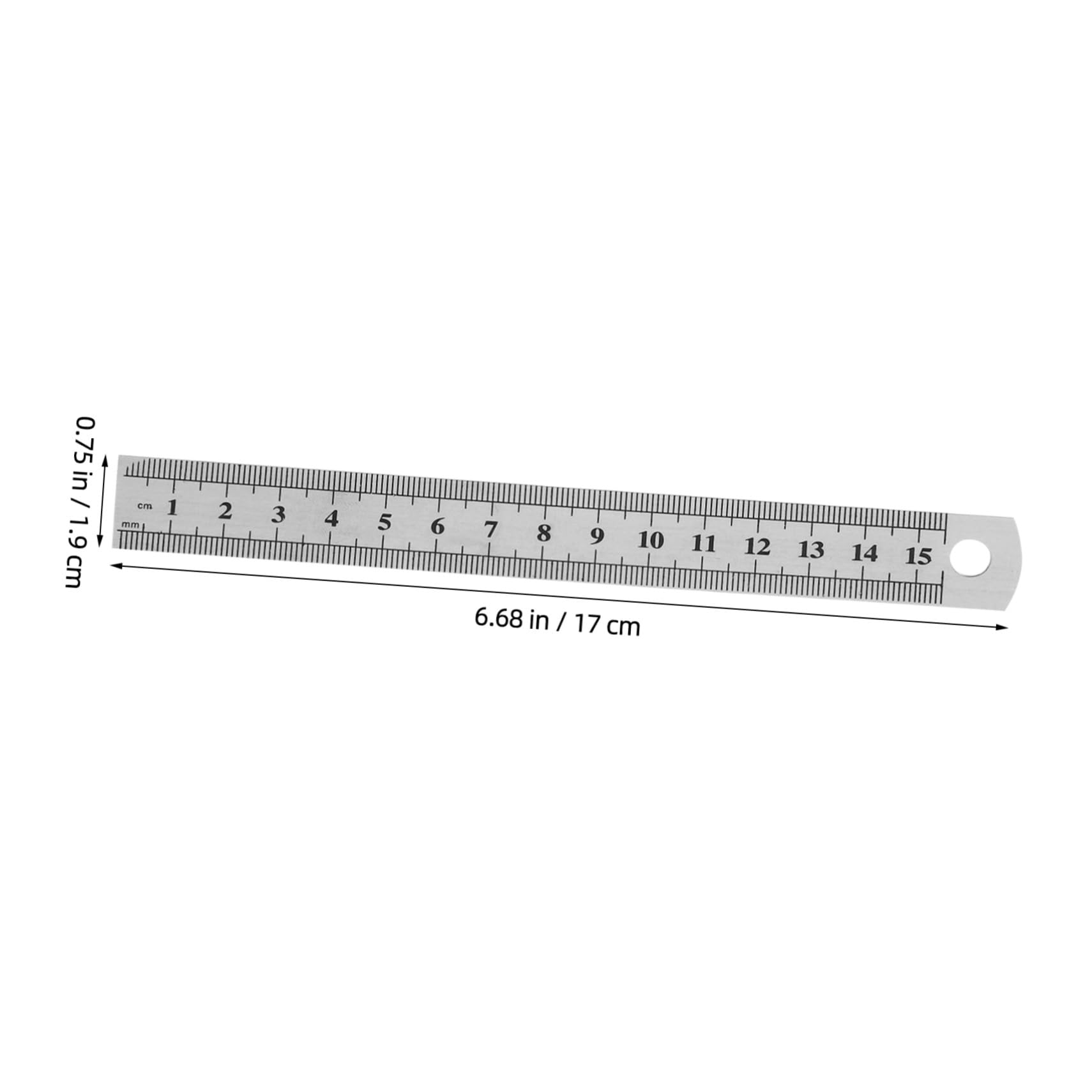 30 Pièces Lot de Règles Acier Inox Double Graduation Règle Rigide Précision pour Dessin Menuiserie Guitare et Bricolage