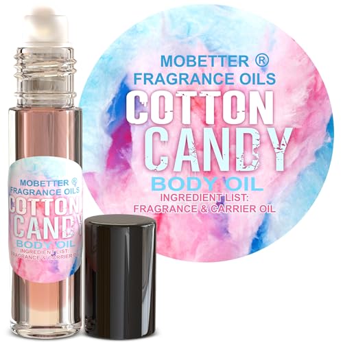 MOBETTER FRAGRANCE OILS Cotton Candy Body Oil Perfume 10ml Roll On Bottle