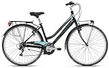 bottecchia city bike  BICI BICICLETTA BOTTECCHIA 200 DONNA SHIMANO 6V NERO VERDE OPACO H44