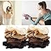 Produktbild cuhair 6 stücke Große Satin Tuch Haargummi Scrunchie Top Elastische Pferdeschwanz Halter Haargummi Haarbänder Haarschmuck Für Frauen Mädchen (1)