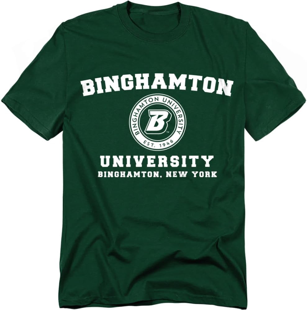 Binghamton University Official Institutional Logo Unisex Adult T Shirt