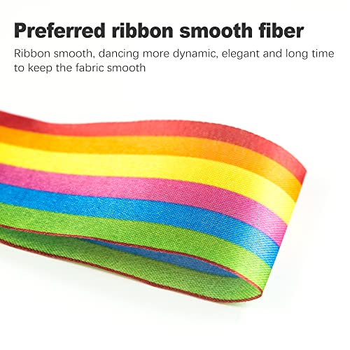 Zukocert 12 Pack Ribbon Dancer Wand For Kids Streamer Wand For Talent Shows, Rhythmic Gymnastics And More Or Birthday Party Decorations #TOP3
