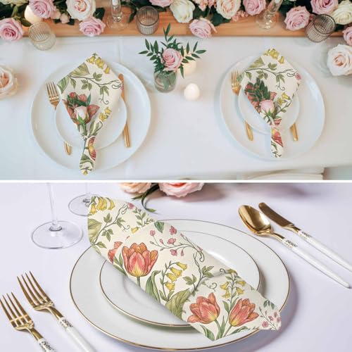 Set de 6 Servilletas de Tela 50x50 cm Floral miniatura 3