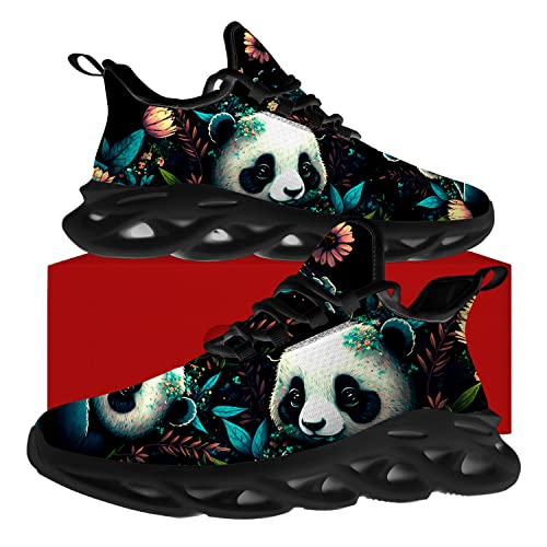 Panda Shoes for Women Men Road Running Non-Slip Walking Tennis Sneakers Cross Trainer Cute Animal Shoes Gifts for Him Her4
