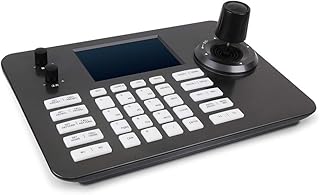 LEFTEK Video Conference PTZ Controller Decoding Series Keyboard with 5 Inch LCD Screen 4D Joystick POE Function Protocol Connection
