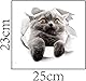 Nette Katze gedruckt WC Deckel Aufkleber DIY Wall Art Decal Home Decor langlebig und nützlich WC Zubehör