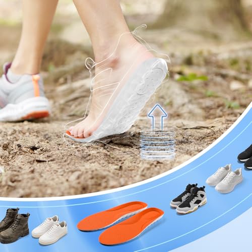 Plantillas para hombres y mujeres talla M 5.5-6.5/W 7.5-8.5 naranjas miniatura 7