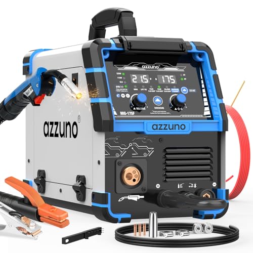 Image of AZZUNO Single PULSE Aluminum MIG Welder Machine 175A 110V 220V